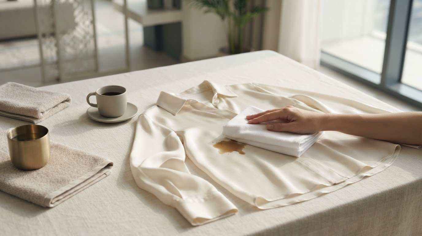 How to Remove a Coffee Stain from a Silk Blouse, Without Damaging the Fabric